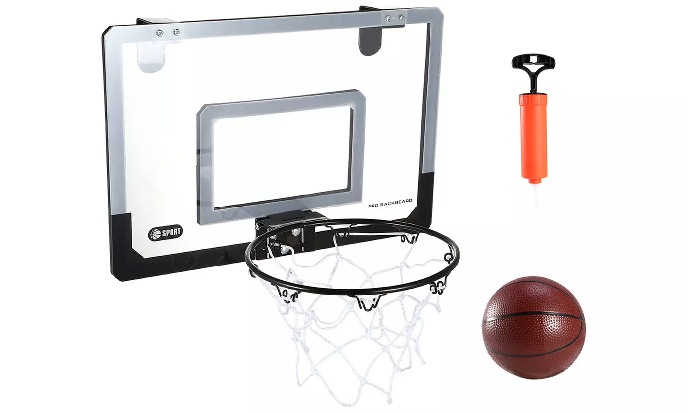 iMounTEK Mini Basketball Hoop Set Over-The-Door Basketball Hoop w/ Ball (7pcs) - Primary Image