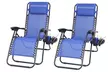 NewHome Zero Gravity Recliner Chairs  with Pillow & Detachable Cup Tray (2-Pack) - Second Medium