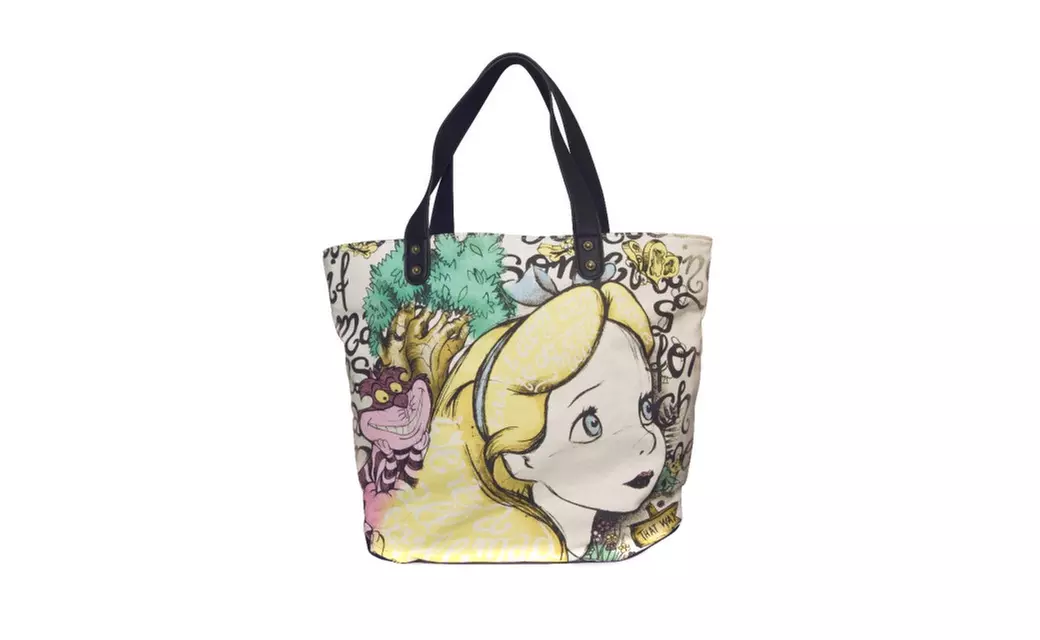 Disney's Alice in Wonderland & Cheshire Cat Oversize Tote Bag - Primary Image