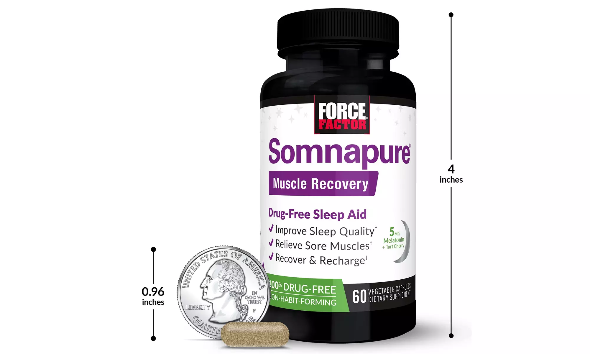 Force Factor Somnapure Muscle Recovery Sleep Aid w/ Tart Cherry & Melatonin 5mg - Second Medium
