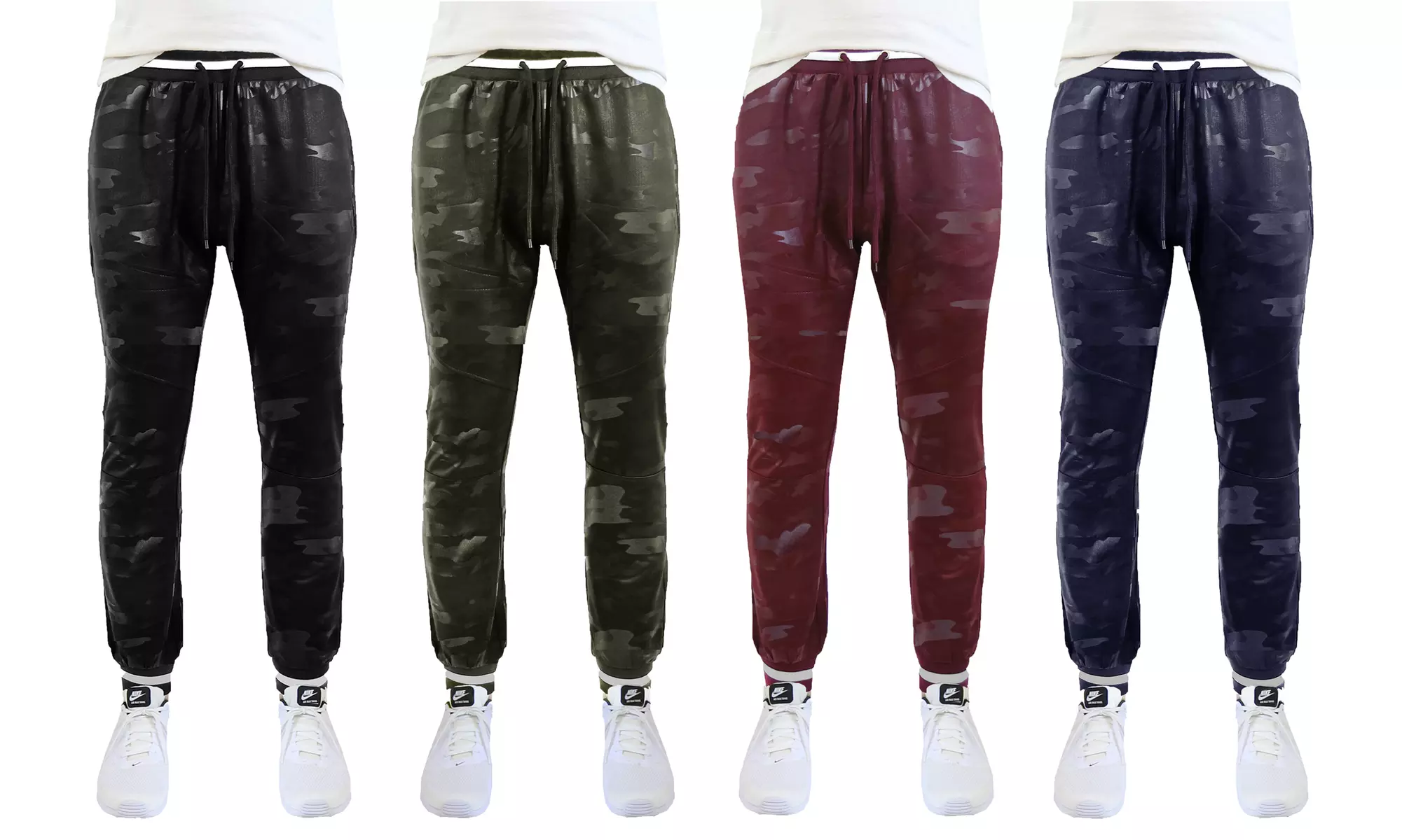 Galaxy By Harvic Men's Slim-Fit Camo Tech Stretch Joggers (S-2XL)
