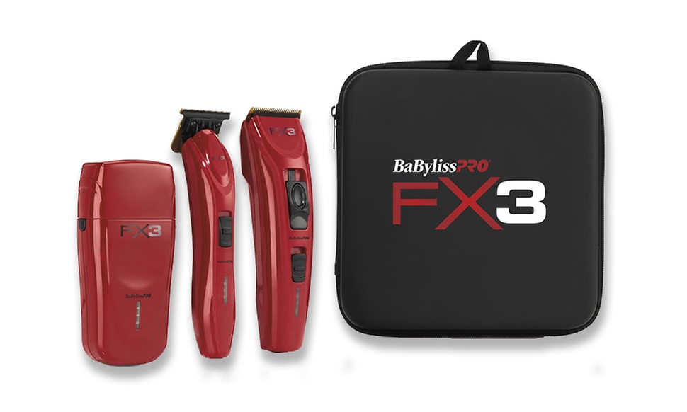 BabylissPRO FX3 Clipper, Trimmer, Foil Shaver and Case Set - Primary Image
