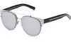 Dior Homme Black Tie BLACKTIE143SA-002S-DC Men's 56 Silver Mirror Sunglasses