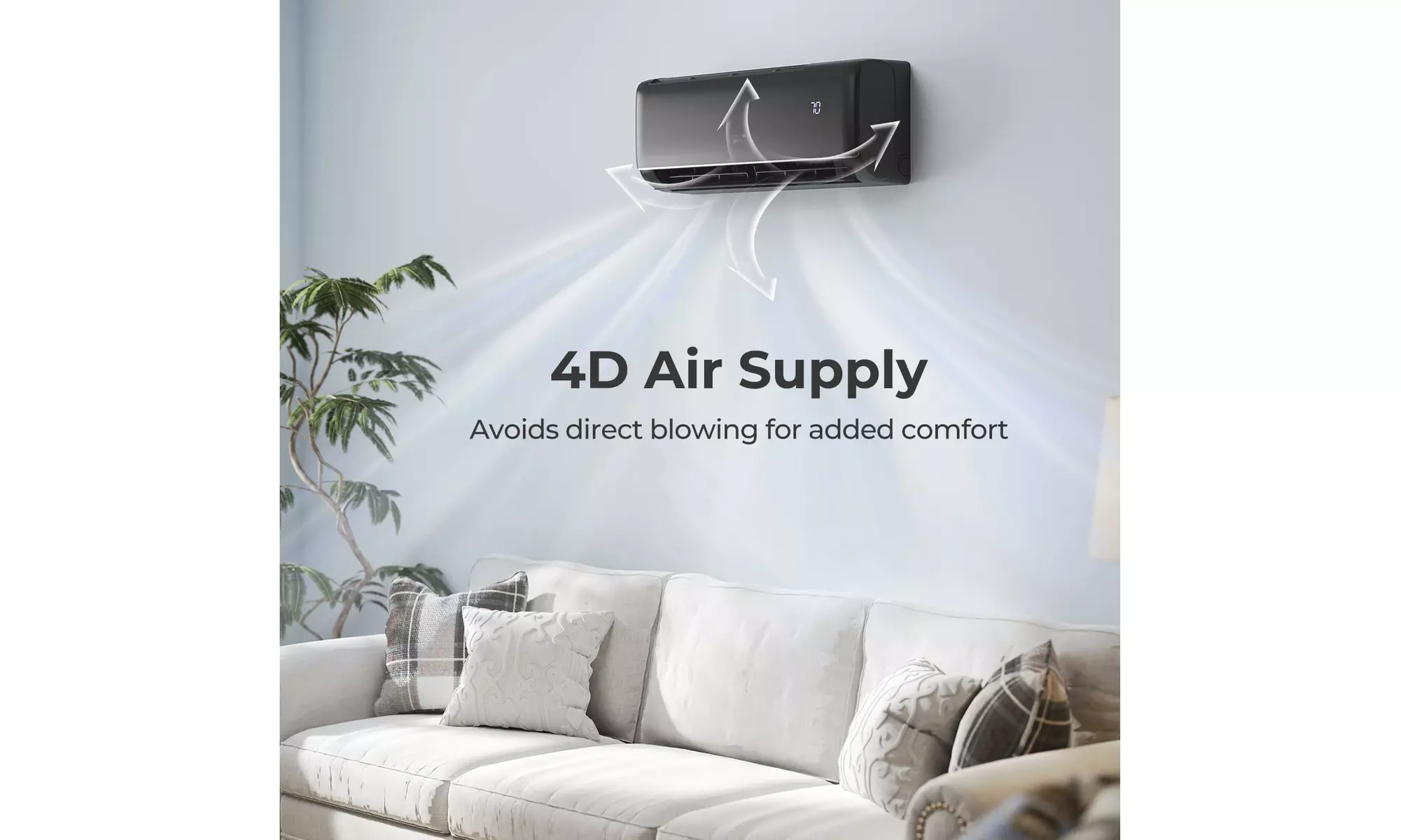 Costway Wifi Enabled Mini Split AC 20.5/22 SEER2 115V Inverter Air Conditioner