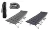 NewHome Portable Folding Travel Camping Cot with Double Sided Soft Mattress Pad