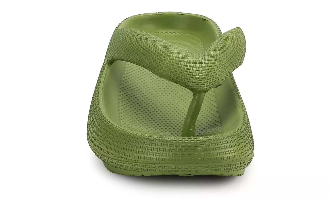Womens Orthotic Flip Flops Thong Sandals Pillow Slippers With Arch Support