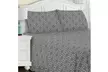 Superior Flannel Cotton Geometric Trellis Deep Pocket Bed Sheet Set - Second Medium