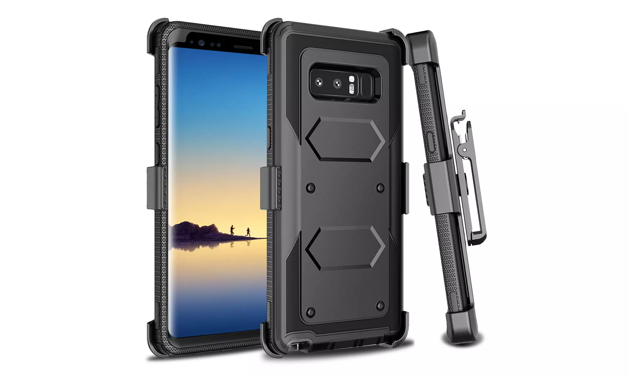 Heavy Duty Belt Clip Protective Case Cover for Samsung Galaxy Note 8 - Primary Image