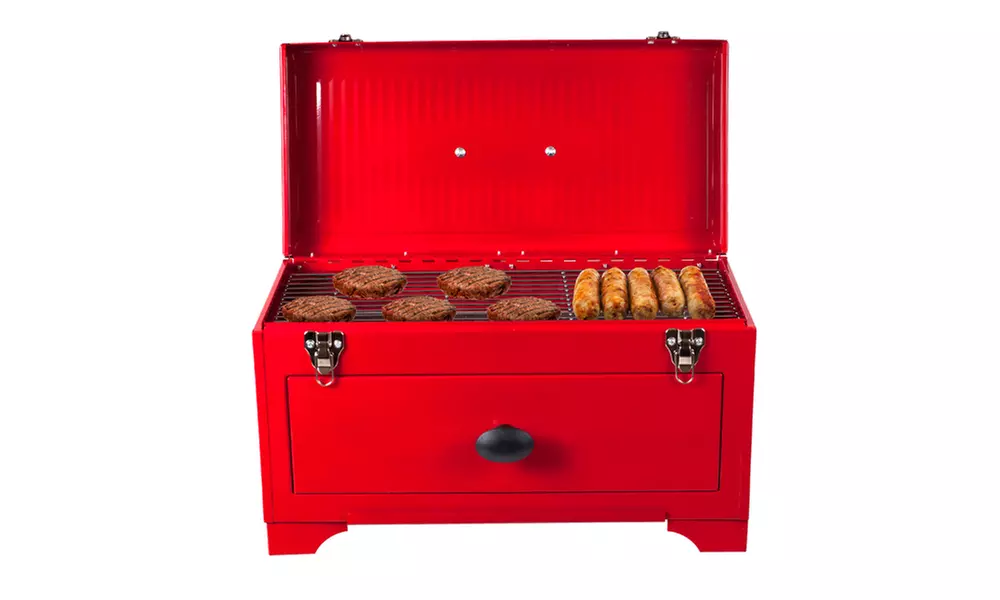 Portable Toolbox Style Charcoal Grill - Second Medium