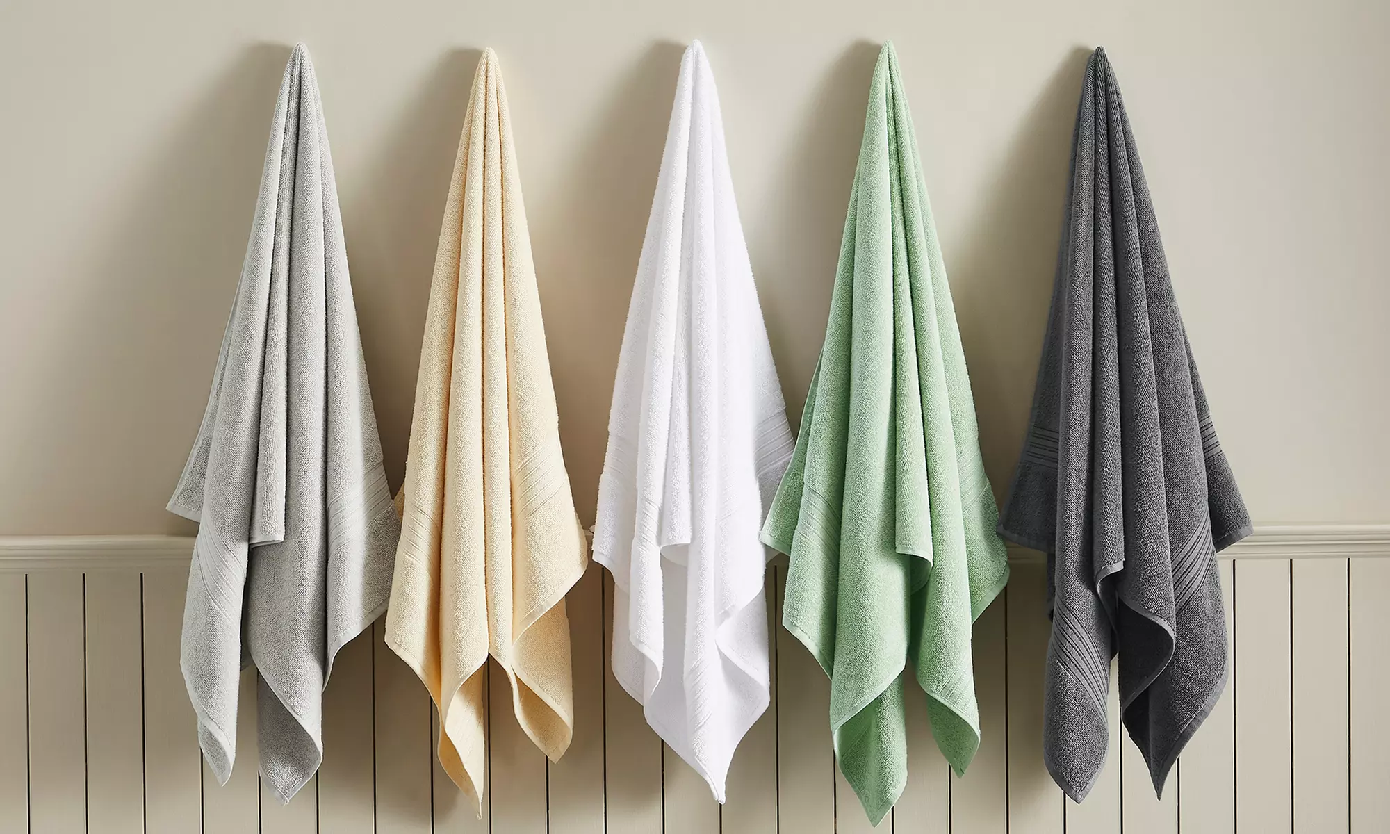 Soft Cotton Quick-Dry Everyday Towel Set - Primary Image