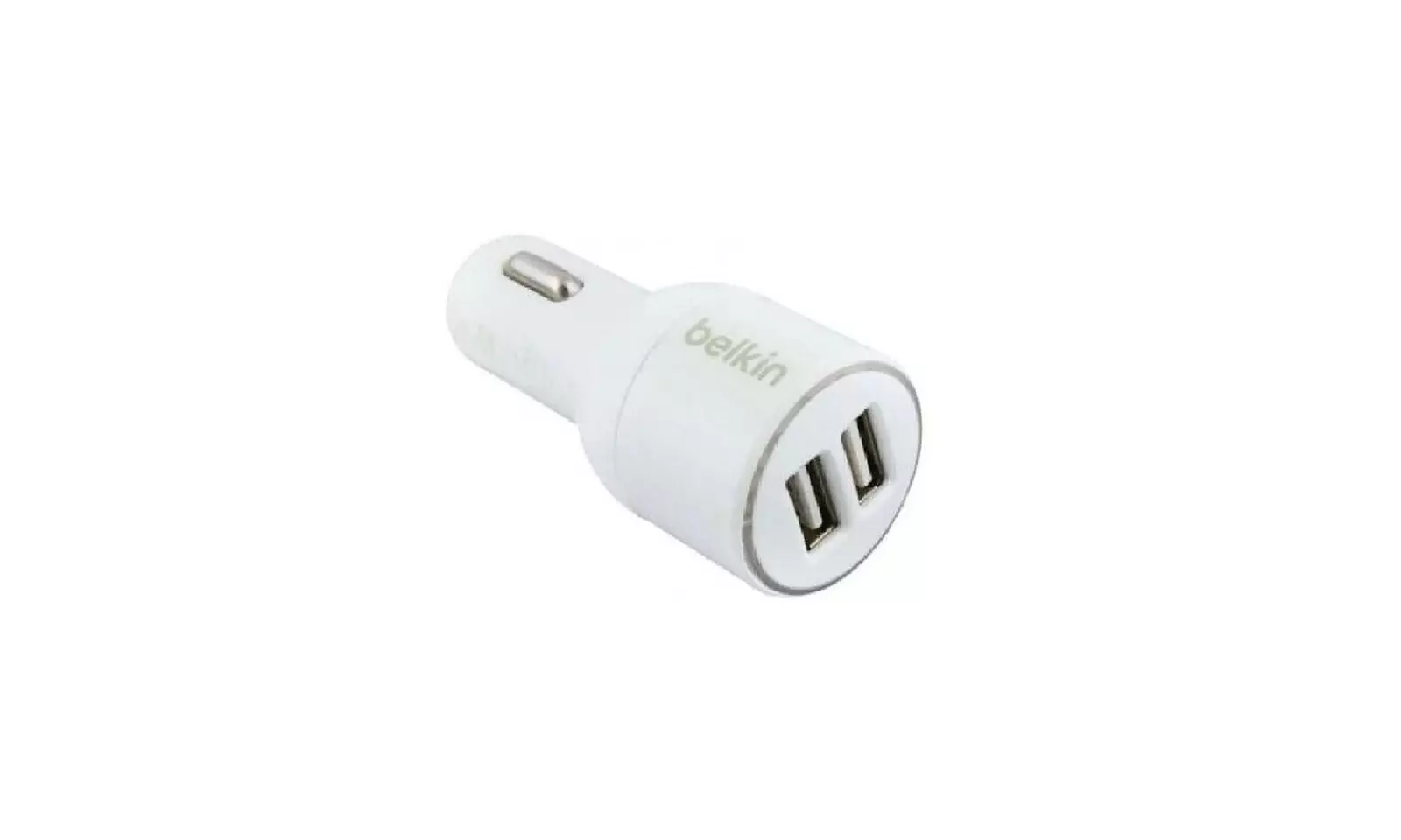 Belkin Dual USB Car Charger - 2 12W USB-A Ports with Fast Charging Type C Cable