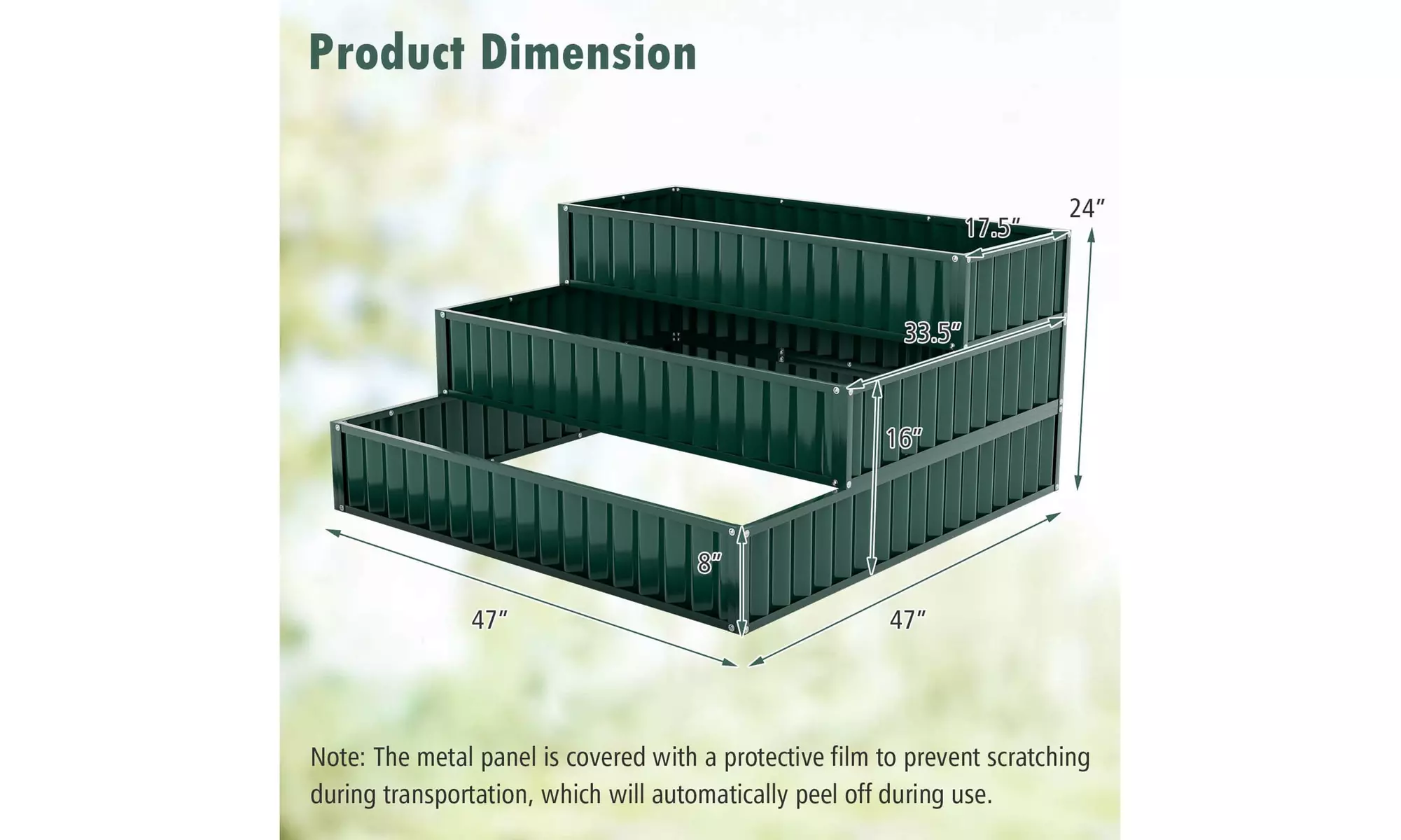 One or Two Costway Three-Tier Raised Garden Beds