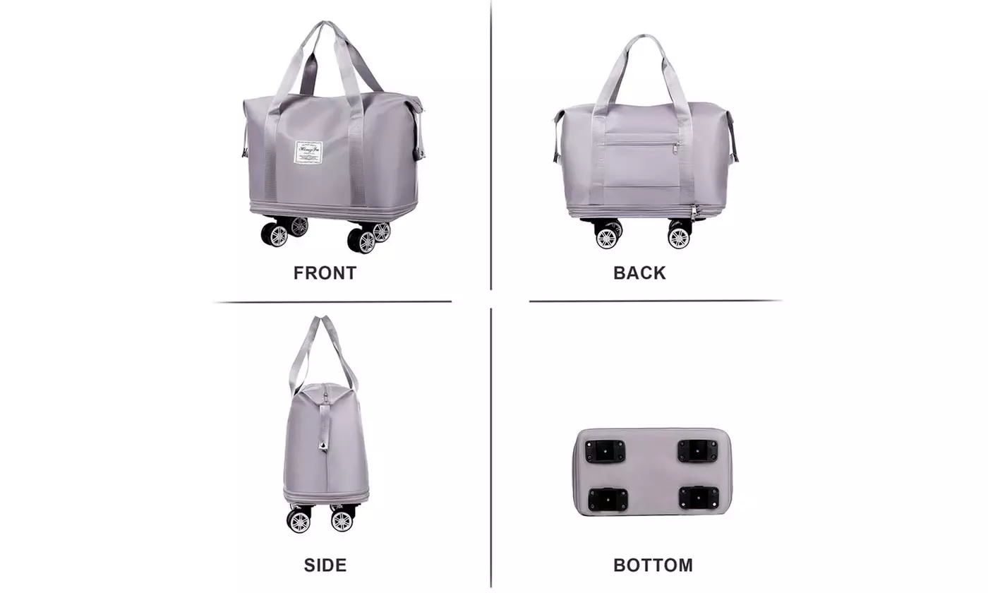 Multi-Functional Duffel Bag Lightweight Expandable Travel Bag With Wheels