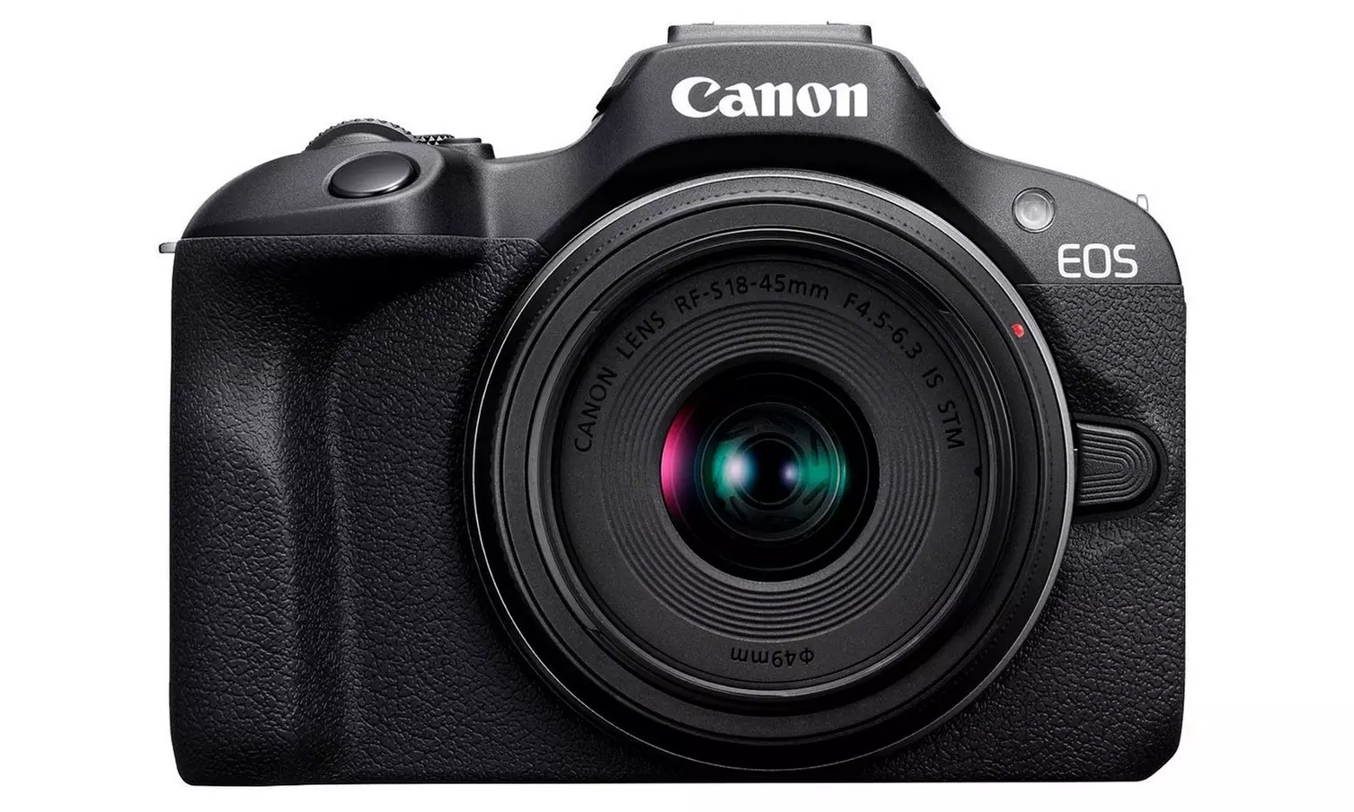 Canon EOS R100 Camera with 18-45mm Lens, Bag, 64GB Card, Battery, Tripod, & More