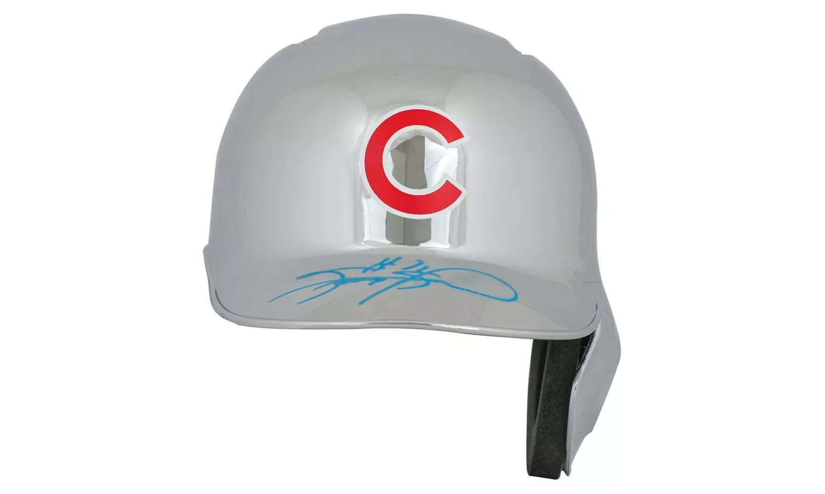 Sammy Sosa Signed Chicago Cubs Rawlings Chrome Mini Baseball Batting Helmet - Primary Image