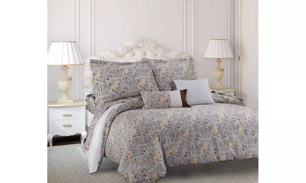 Fiji 300 Thread Count Cotton Oversized King Duvet Cover Set - Primary Image