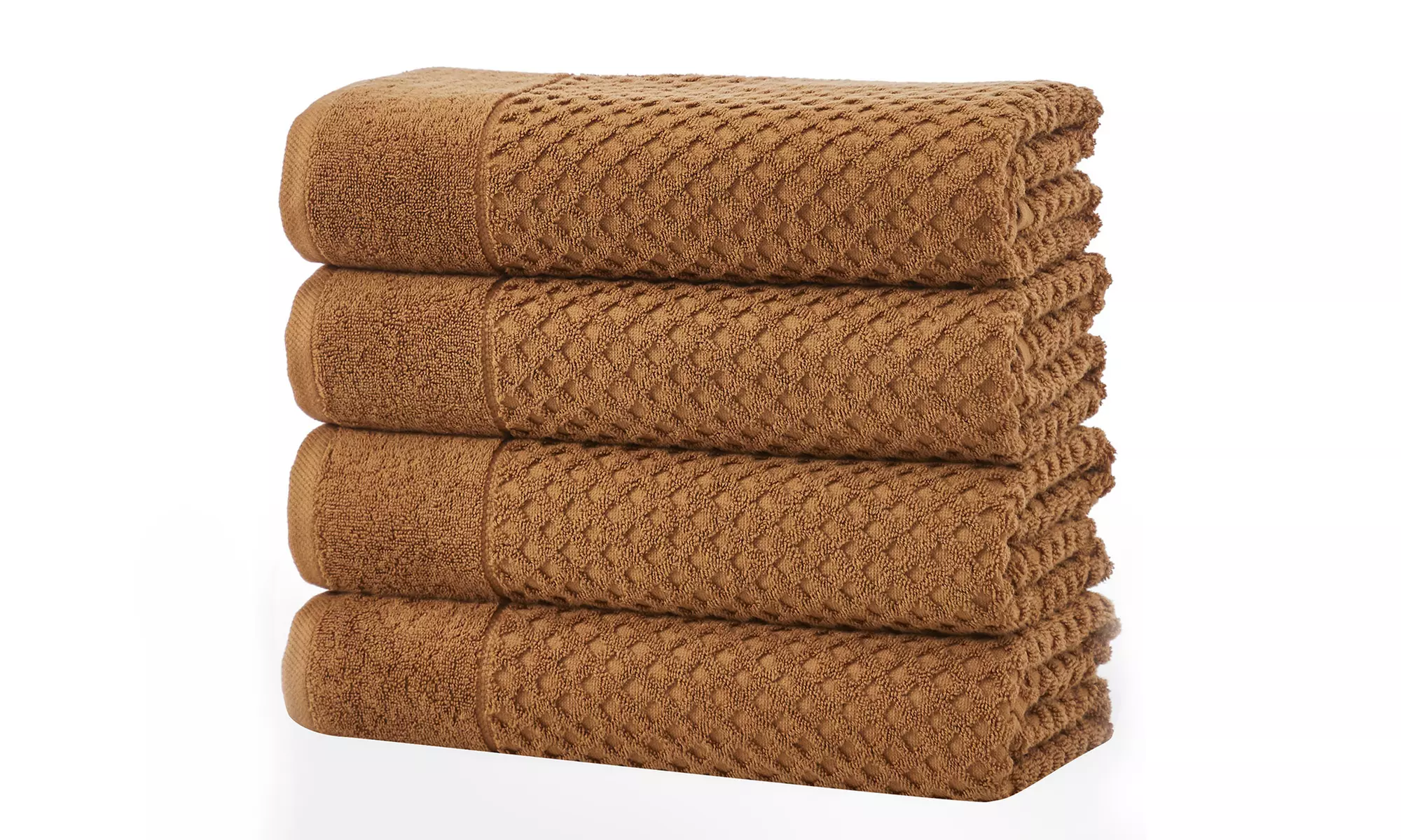 Ultra-Soft 100% Cotton Diamond Waffle Bath Towels