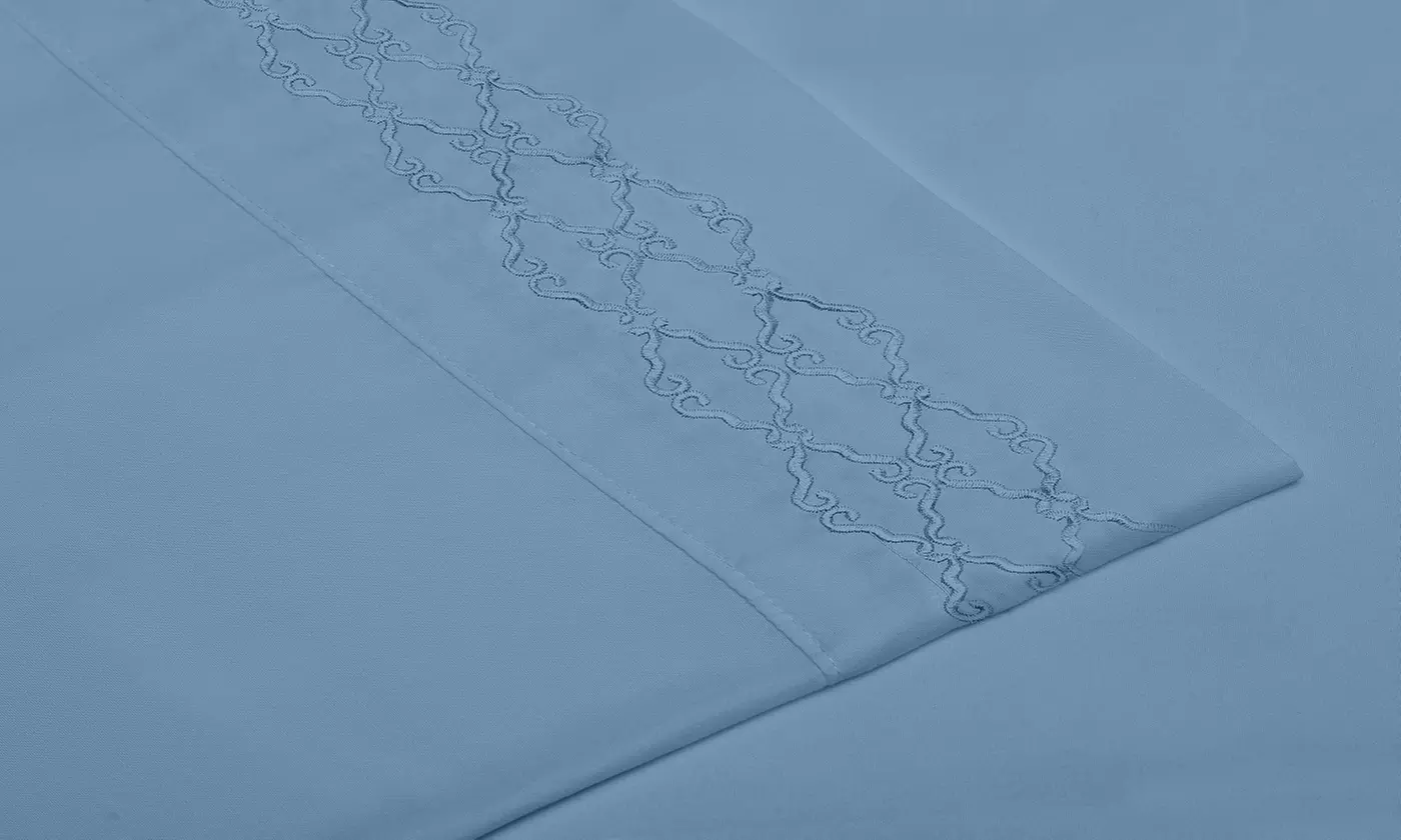 Home Sweet Home Extra Soft Deep Pocket Embroidered Sheet Set