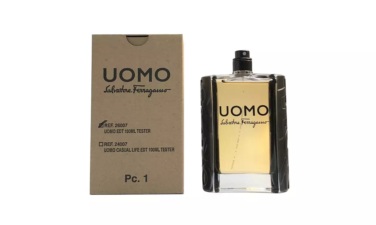 Salvatore Ferragamo Uomo Eau De Toilette 3.4 oz For Men Tester  - Primary Image