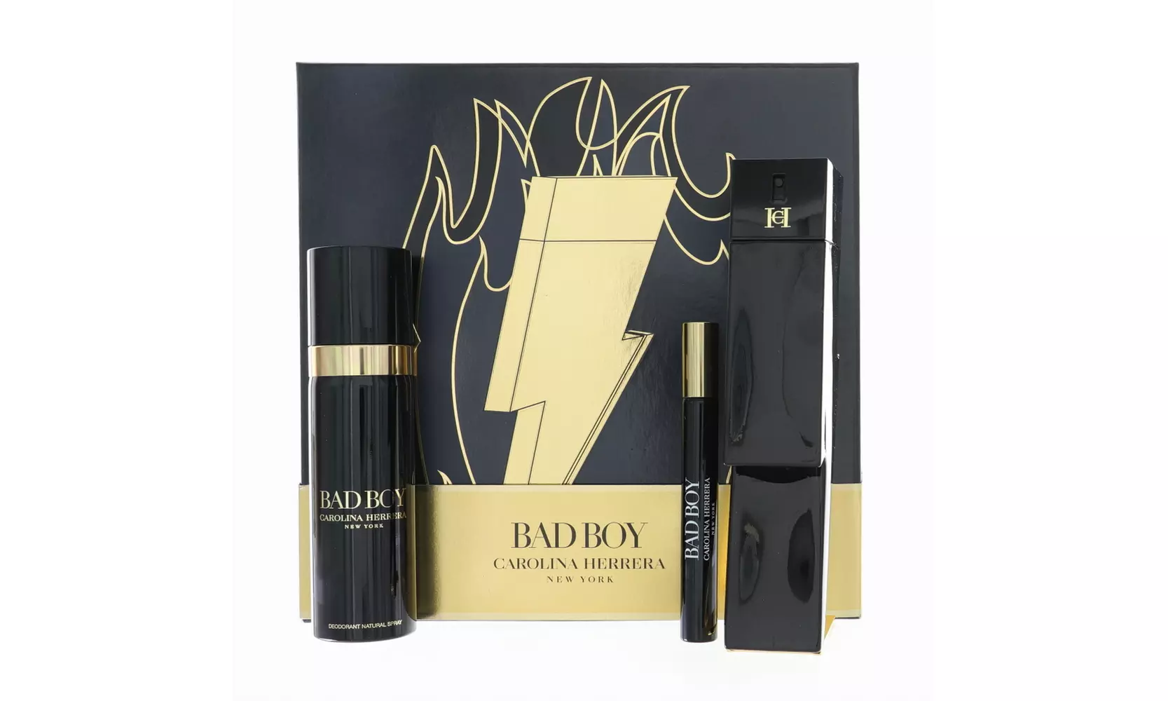 Carolina Herrera Bad Boy 3 Piece Cologne Gift Set for Men - Primary Image