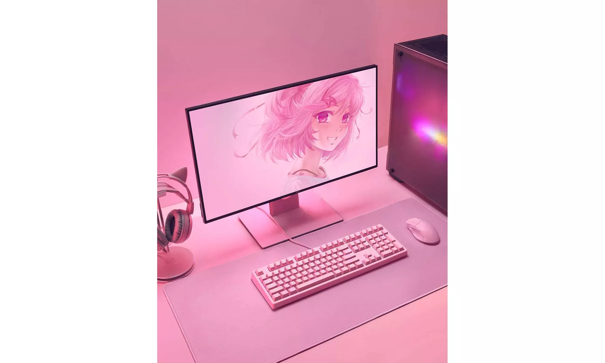 AUKEY Mechanical Gaming Keyboard - Pink - Second Medium