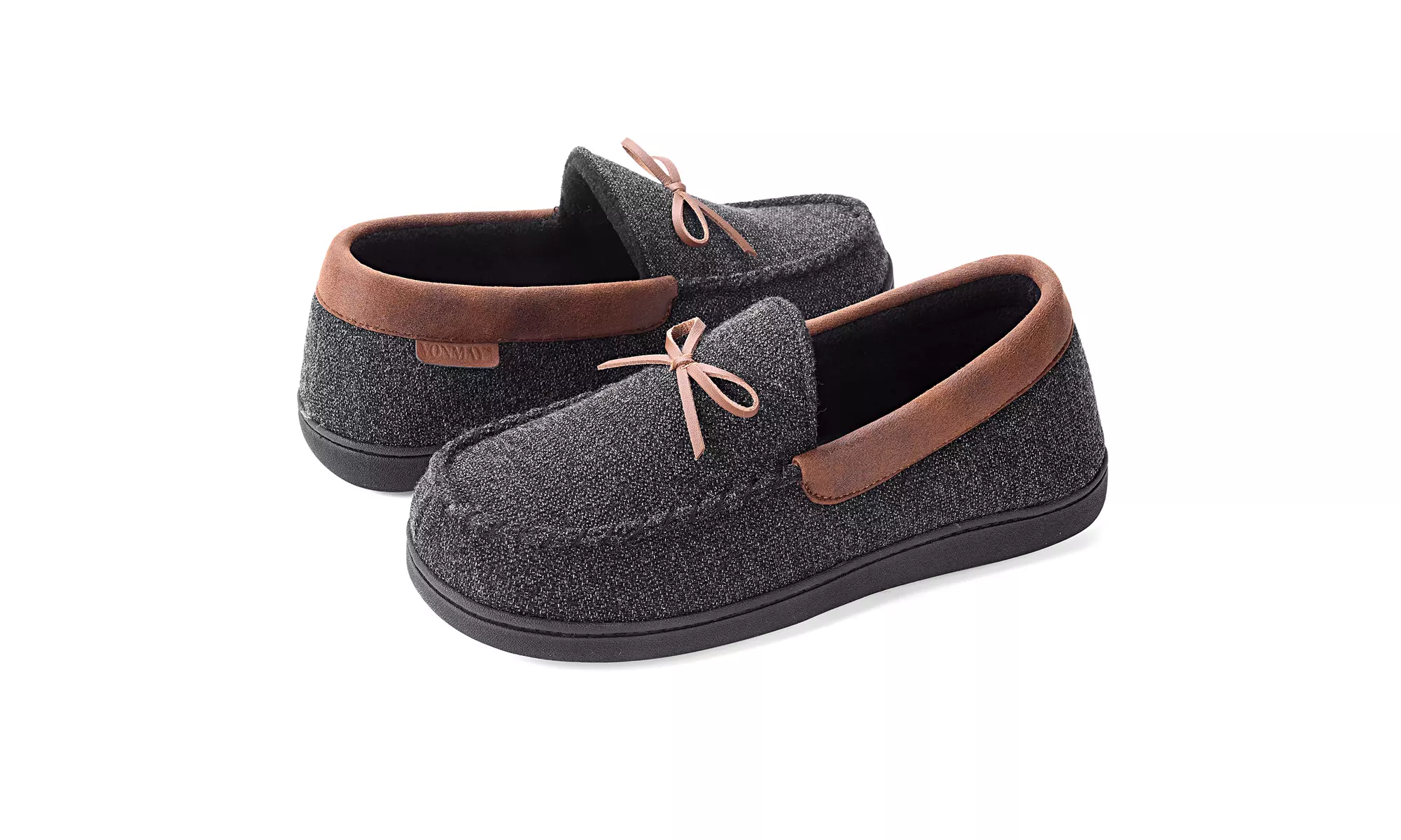 VONMAY Men's Moccasin Slippers Cozy Shoes Memory Foam Indoor Outdoor