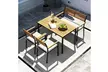 Costway Four-Piece Patio Furniture Set with Acacia Wood & Metal Frame - Second Medium