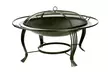Steel Outdoor Fire Pit - Wood Burning Metal Fire Pit with Screen Cover - Second Medium