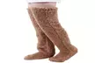 Cozy Socks Fuzzy Leg Warmers Over Knee Sleep Socks Plush Long Slipper Stockings - Second Medium