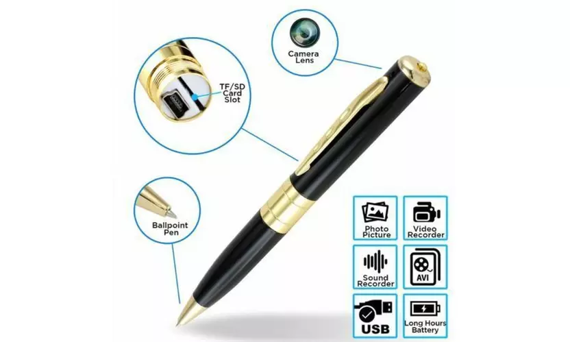 Mini Spy Camera Pen USB Hidden DVR Camcorder Video Audio Recorder Full HD 1080P - Primary Image