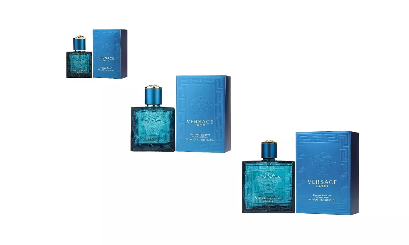 Versace Eros Eau de Toilette Spray for Men (Multiple Sizes)