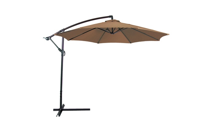 Up To 53 Off On 10ft Hanging Patio Umbrella S Groupon Goods