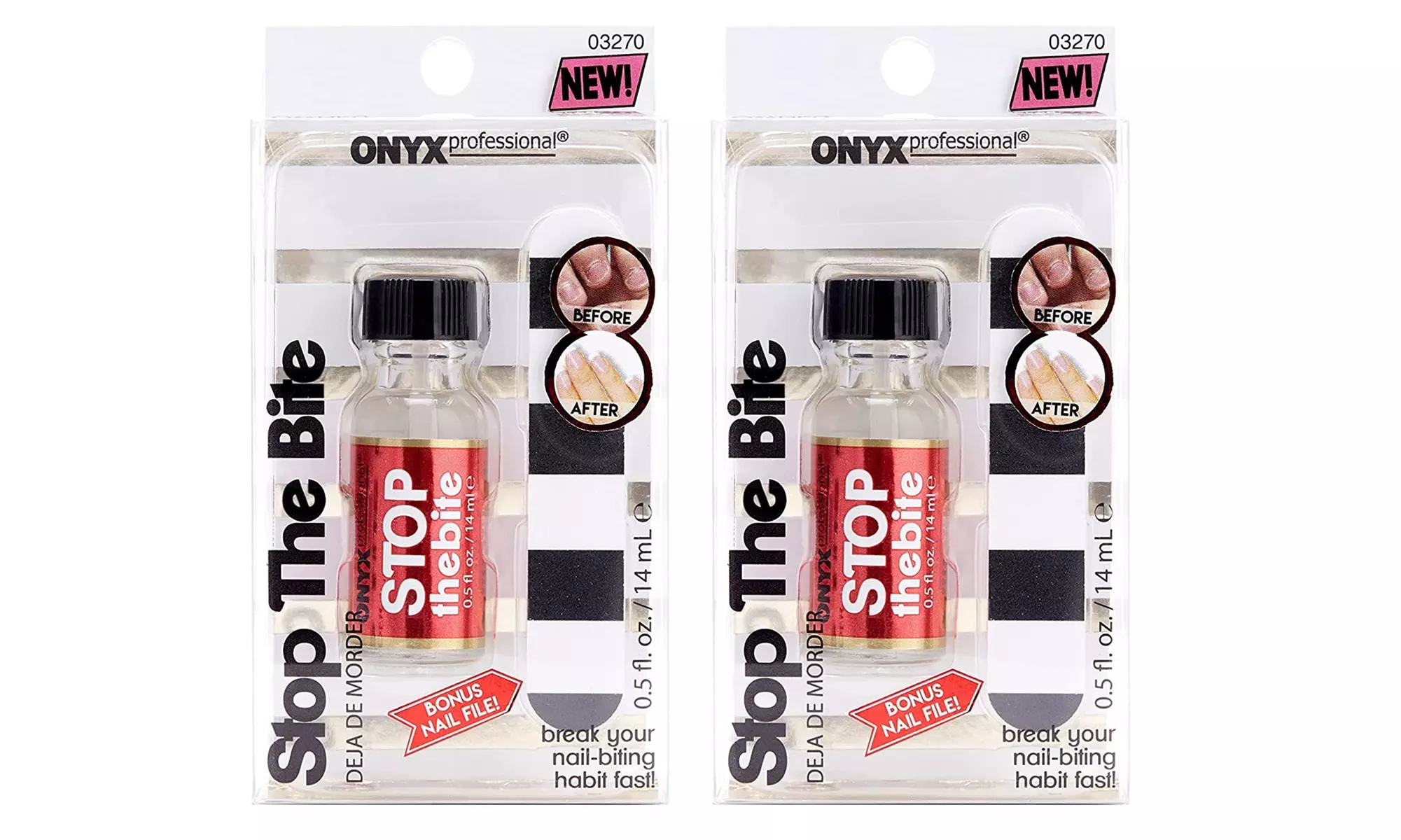 Onyx Professional "Stop The Bite" Nail Biting & Thumb Sucking Deterrent Polish - Second Medium