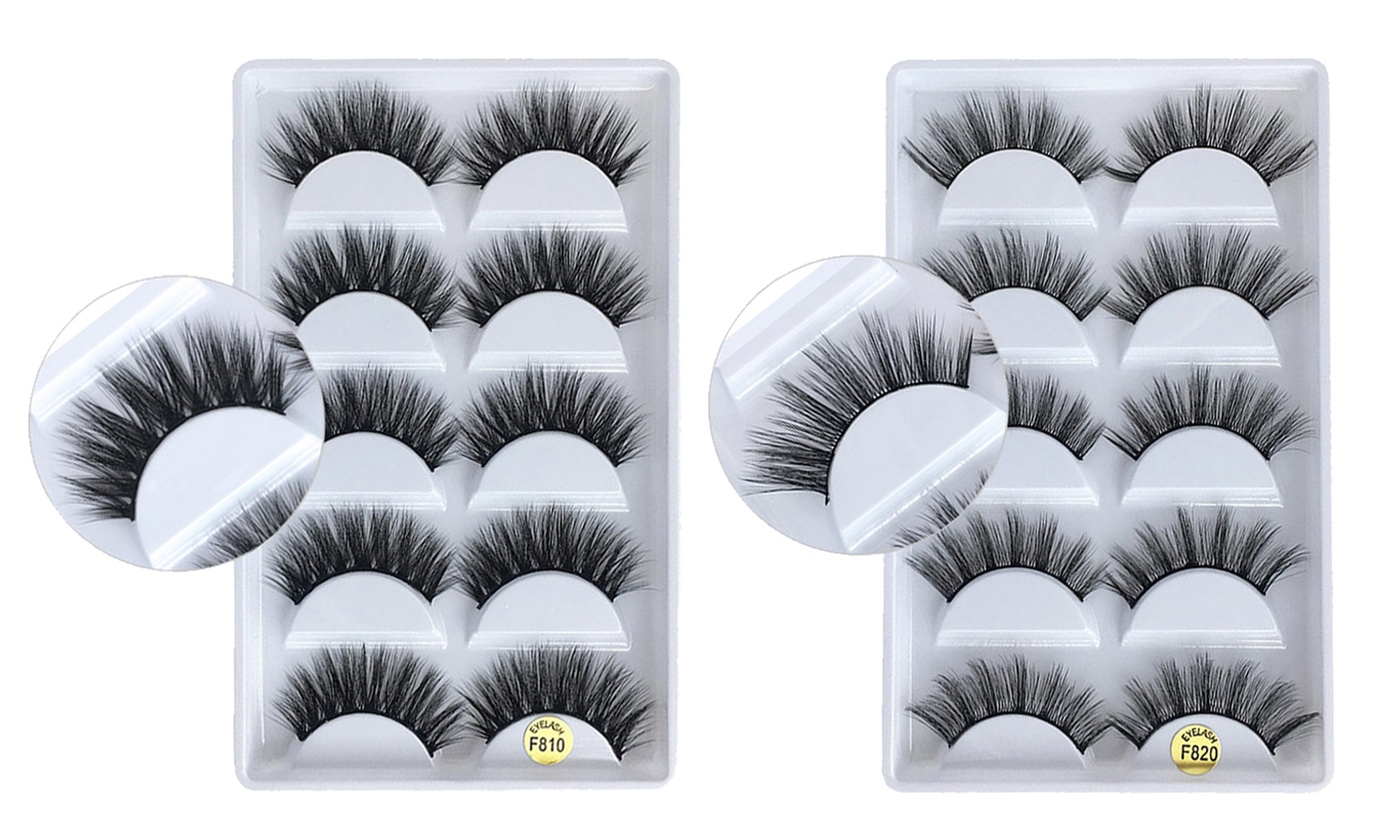 10 pairs 3D Mink Eyelashes Natural Long false Eyelashes Extension 14-15mm