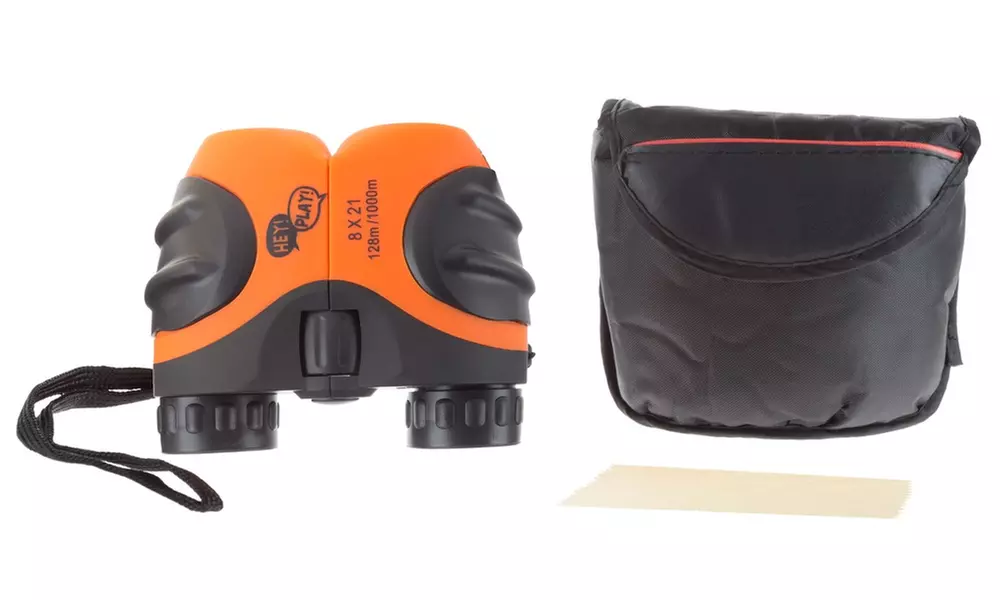 Hey! Play! Kids' Binoculars with Case and Carrying Strap - Primary Image