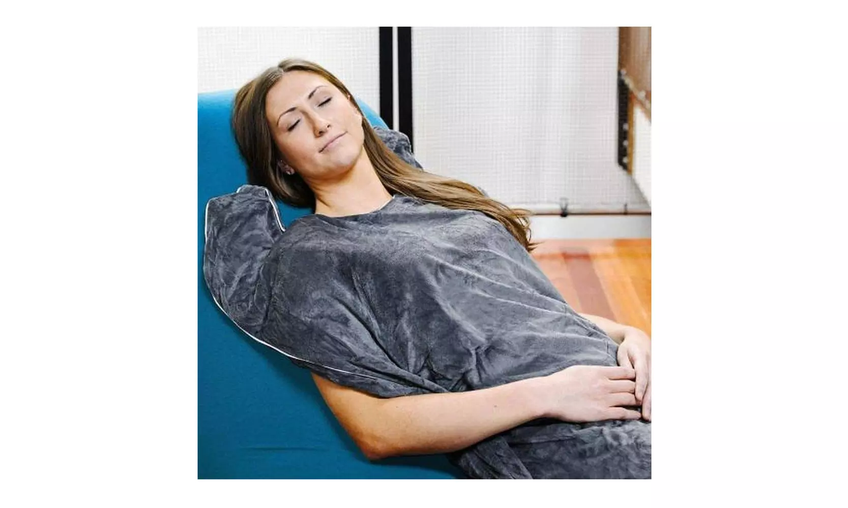 Yogibo Roll Body Pillow and Ultra Weighted Blanket Goodnight Sleep Bundle Set - Second Medium
