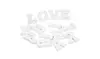 Genie Crafts 54-Pcs Wood Alphabet Letters 2 Symbols, 3D Decor for Wedding, Home