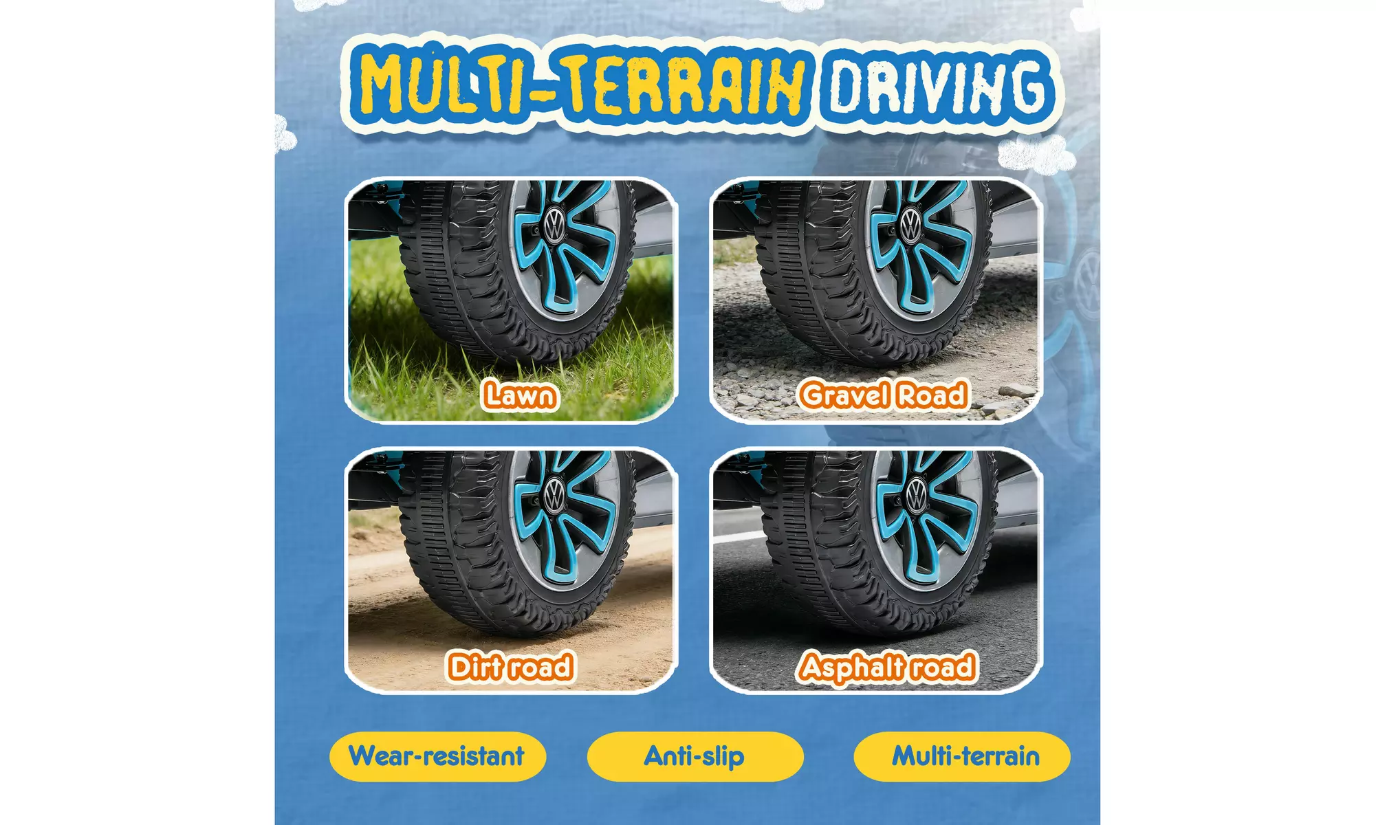 12V Kids Ride-On Six-Wheel Suspension Remote Control Car