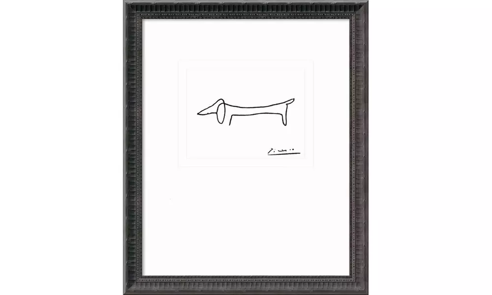 Pablo Picasso 'Le Chien (The Dog)' Framed Art Print 18x22-in - Primary Image