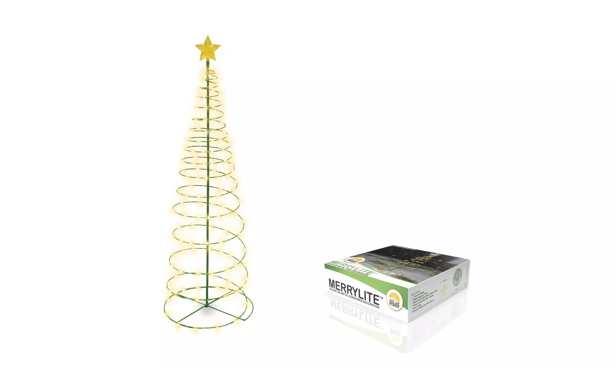 Outdoor LED Christmas Tree Decoration- 2 Colors, 2 Sizes, 1 & 2-Pack