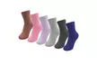 (6 Pairs) Women's Fuzzy Super Soft Winter Cozy Solid Stripe Slipper Socks 9-11 - Second Medium