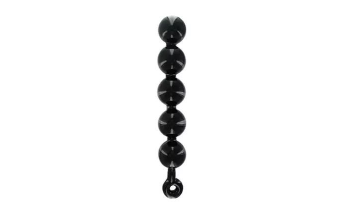Black Baller Anal Beads - Primary Image