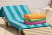 4 Pack Oversized Cotton Velour Beach Towels - Second Medium