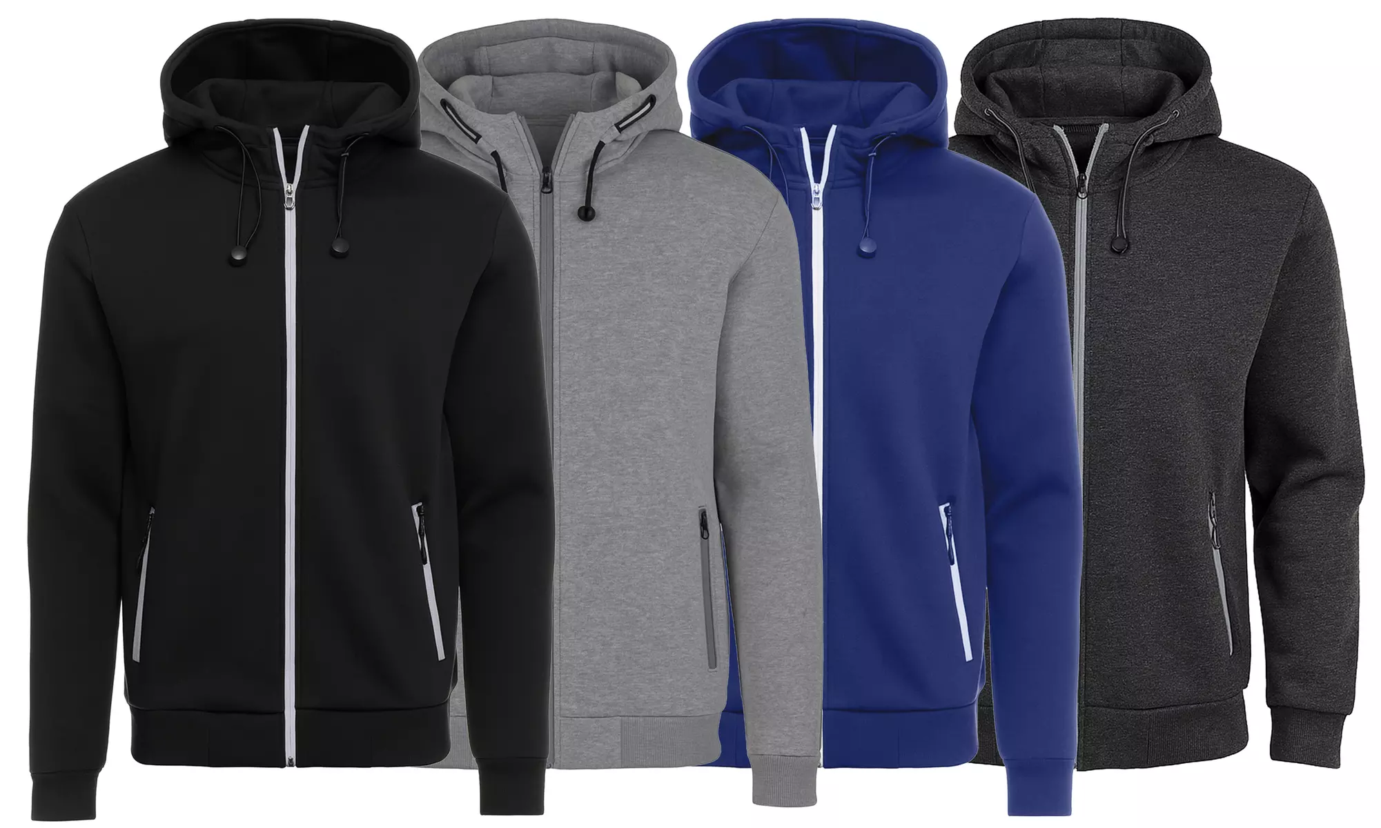 Men's Heavyweight Sherpa Fleece-Lined Full Zip Hoodie (Sizes, S to 3XL)