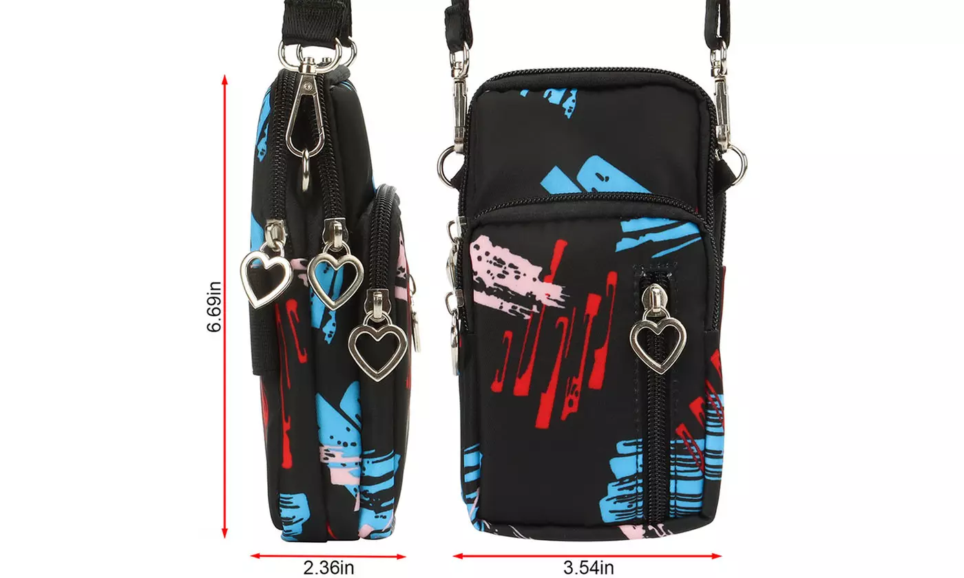 Small Cell Phone Purse  Bag Cross Body Wristlets Strap Wallet Pouch