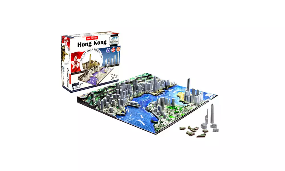 4D Cityscape Time Puzzle - Hong Kong, China - Second Medium