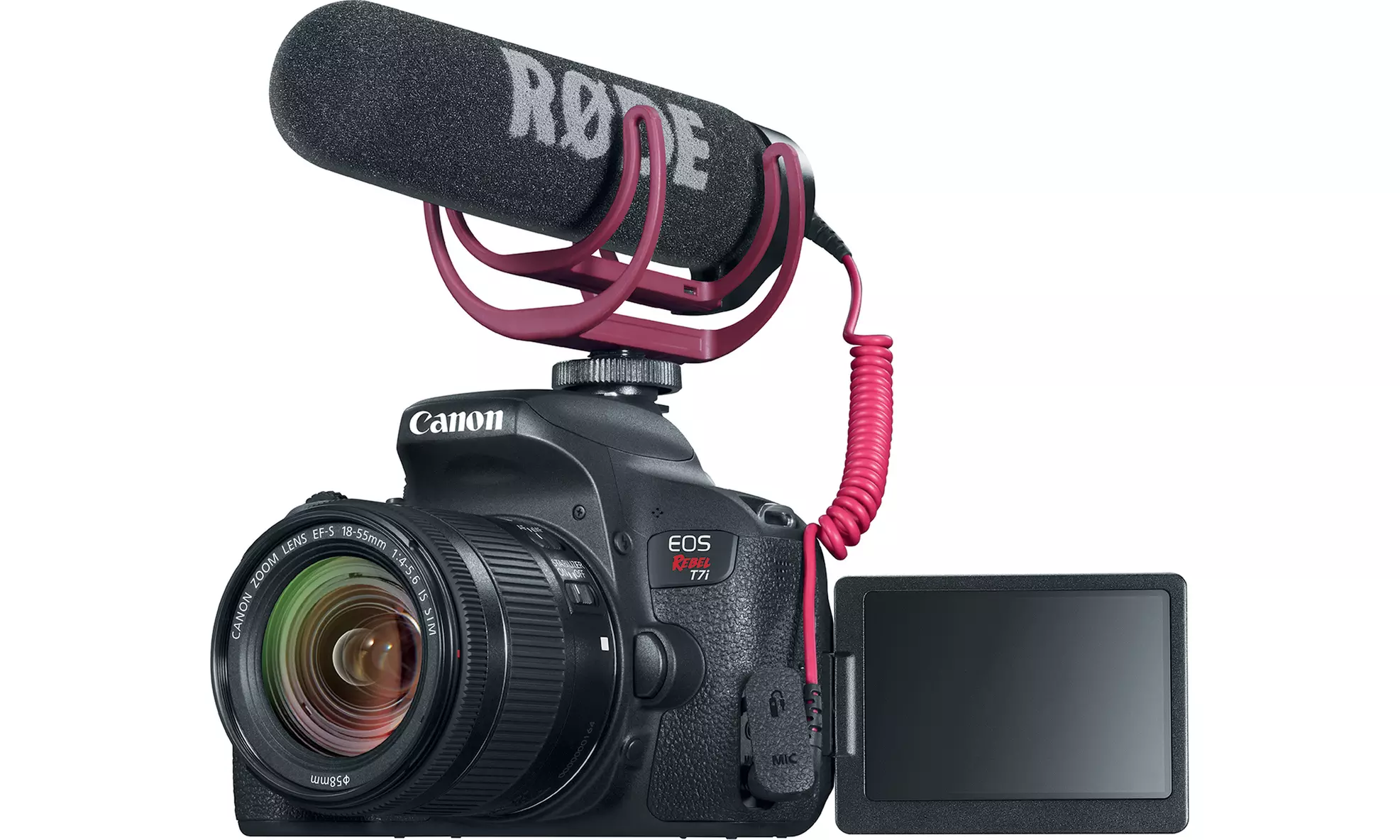 Canon EOS Rebel T7i DSLR Camera with 18-55mm Lens Video Creator Kit - Primary Image