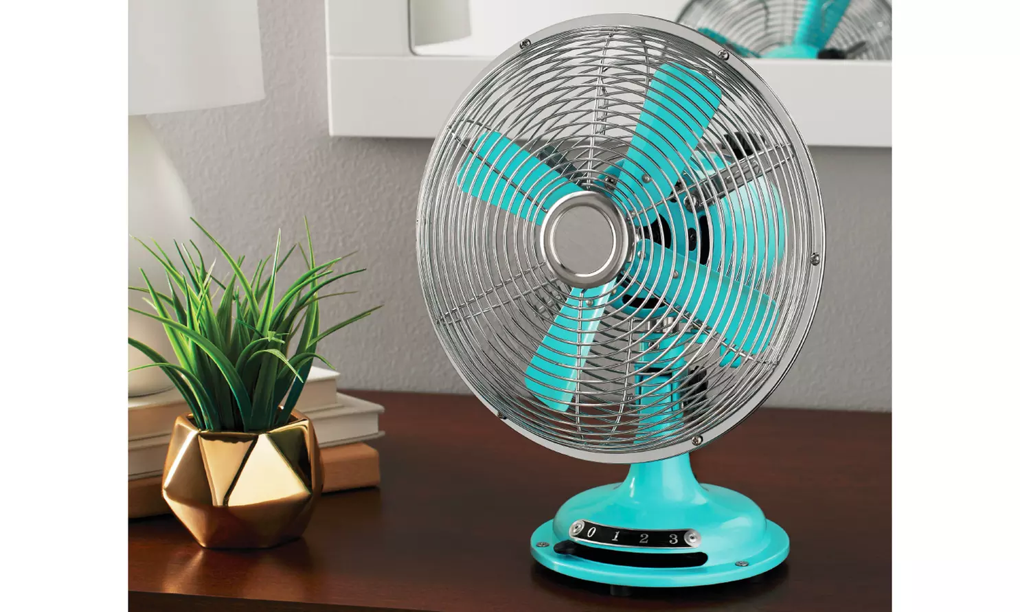 Mainstays 8" Table Fan Mint - Primary Image