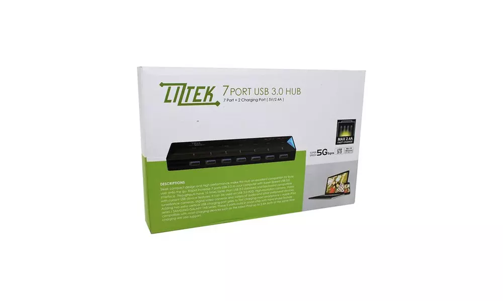 Liztek 7 Port Smart 3.0 USB Hub (HB7-3200) - Second Medium