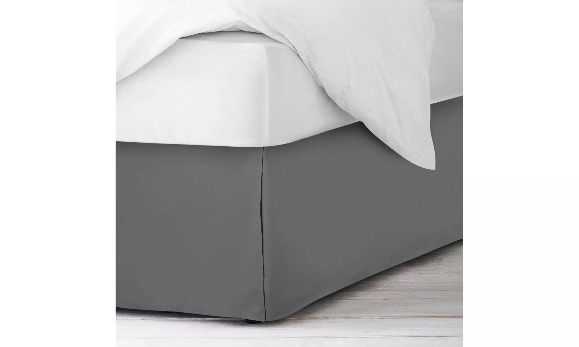Nestl Pleated Queen Bed Skirt - 14" Tailored Drop Luxury Microfiber Dust Ruffle